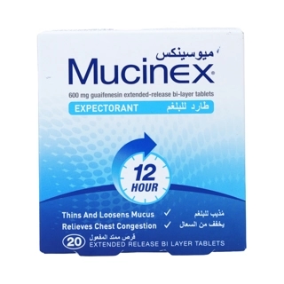 Mucinex 600 mg Tablets 20S