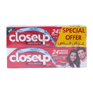 Close Up Toothpaste Red Hot 2×75 ml Offer