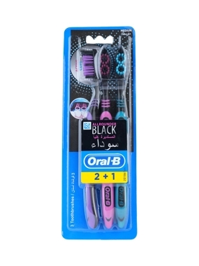 ORAL-B BLACK BRUSH 2+1