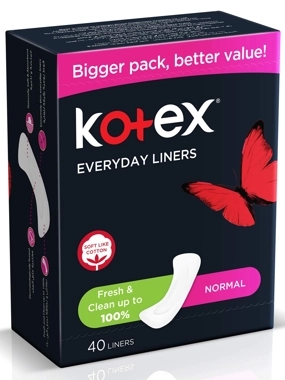 KOTEX PADS EVERYDAY LINERS 40
