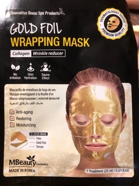 Mbeauty gold foil wrapping mask