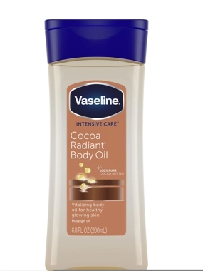 Vaseline care cocoa radiant body gel oil 200 ml