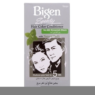 Bigen hair color speedy conditioner brownish black 882