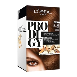 Prodigy hair coloring light golden brown 5.30