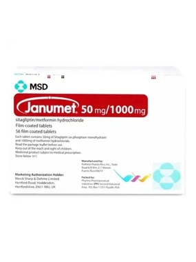 Janumet 50 / 1000 Mg - 56Tablets -