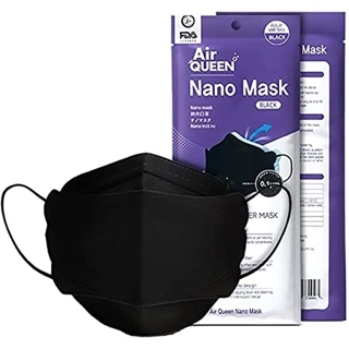 Air queen korea nanofiber filter mask - black
