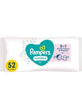 Pampers Sensitive Baby Wipes 52 Pcs