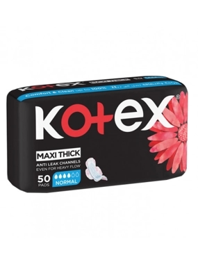 Kotex Maxi Pads Normal with Wings 50 Pads