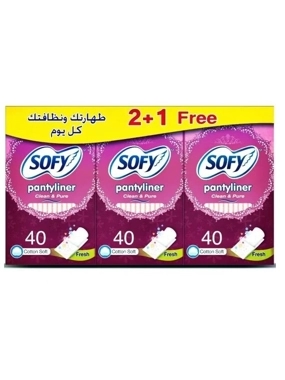 Sofy Pantyliner Daily Clean & Pure Scented 120Pieces