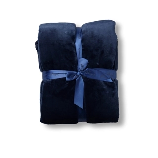 Winter blanket navy blue