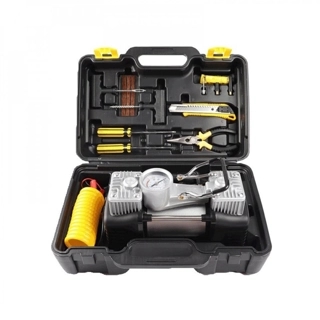Car air blower 2 bastum with accessory set for your safety on the road in a distinctive bag
