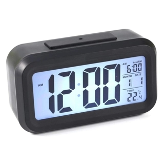 Digital alarm clock with backlit and mute and calendar for desktop