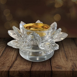Crystal flower incense burner