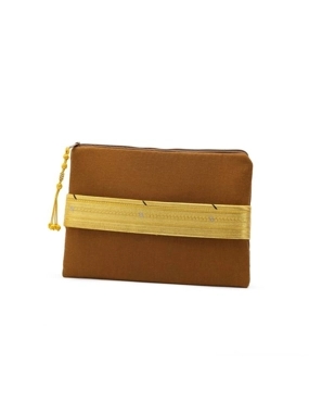 Brown Zari Pouch