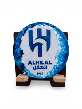 Round Desk Plaque with Al Hilal Logo
