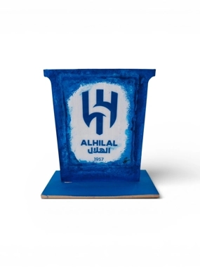 Square Desk Plaque with Al Hilal Logo