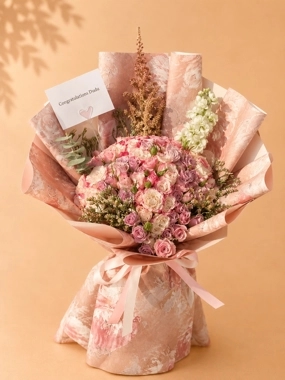 Luxurious bouquet on display today