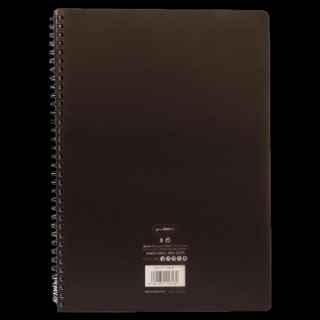 Roco Notebook, A4, 100 Sheets, Single Ruled (Arabic), Black