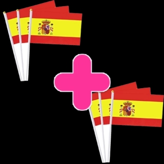 Spain Small Flag 1 pc 1+1