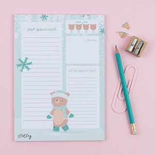 Milly A5 Notepad Snow