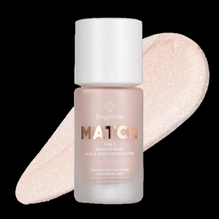 Bogenia Match 3 In 1 Makeup Base & Face & Body Highlighter 001