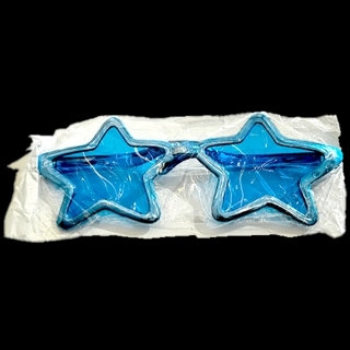 Oversized Star Shaped Party Glass Blue