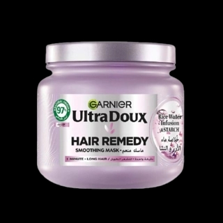 Garnier Ultra Doux Rice Water & Starch Moisturising Hair Remedy Mask for Dehydrated Hair 340ML