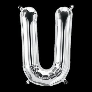 Balloon 34 Inch Letter U - Silver