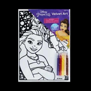 Disney Princess Velvet Art With Mini Markers