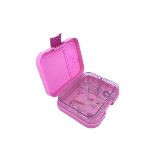 Tinywheel 4 Compartment Pink Lunch Box Tw Logo