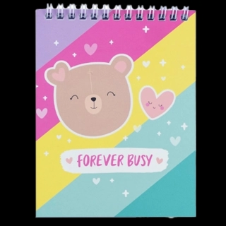 Milly A6 Sprial Notebook Forever Busy