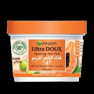 Garnier Ultra Doux Hair Mask 3 in 1 Papaya & AMLa 390 ML