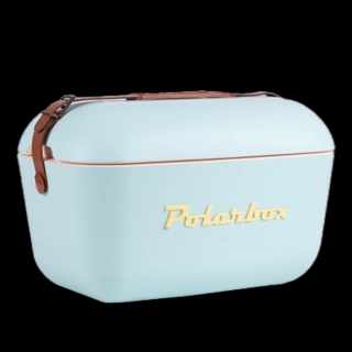 Polarbox Classic Retro Ice Box Sky Blue - Yellow Classic 20L