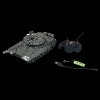 Da Hua Toys Tank With Light And Music, Remote Control Silver