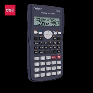 Deli Scientific Calculator, 240 Functions, 2-Line Display, 82MS