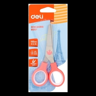 Deli Scissors 132mm 5 1/5 Pink