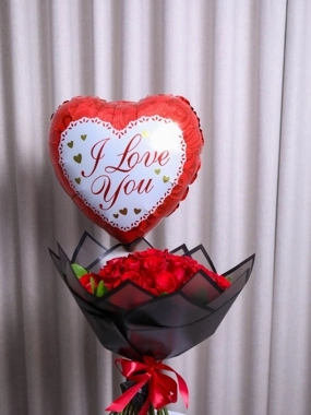 roses with heart