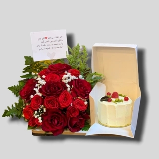 Flowers with cake3