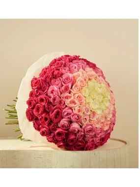Luxurious Gradient "Ombre" Rose Bouquet from BLOSS