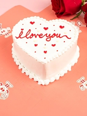 Heartfelt I Love You Cake