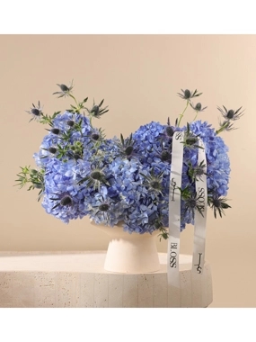 Azure Serenity Arrangement Blue Eryngium