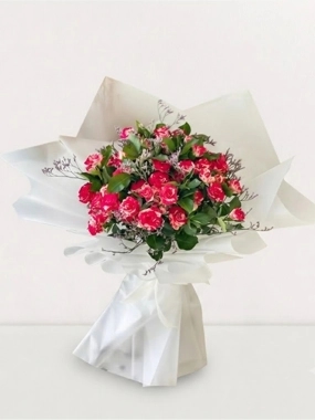 Red & Pink Spray Roses