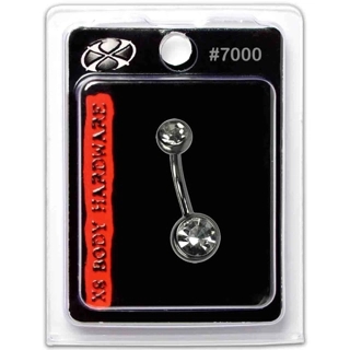 BJ SS 316L DOUBLE JEWEL CRYSTAL BJ7000