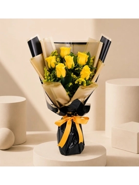 Luxury Yellow Rose Bouquet