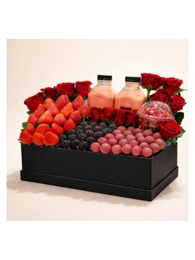 Royal Black Fruit & Rose Luxury Box
