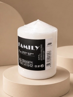 Unscented Pillar Candle