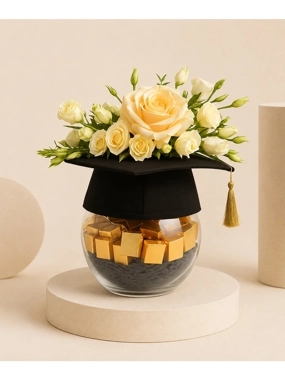 Graduation Hat Flowers Patchi Chocolates