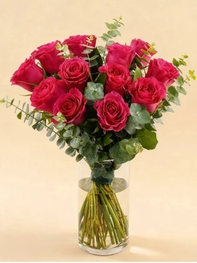 Crimson Elegance Rose Bouquet