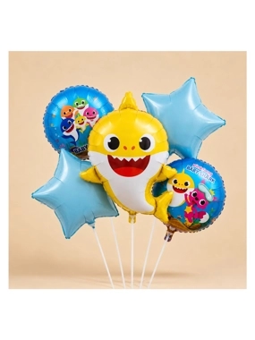 Baby Shark Foil Balloon Bouquet