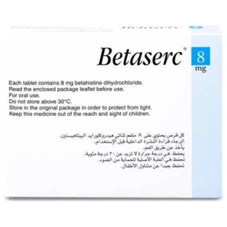 Betaserc 8mg Tablets 100 Pieces